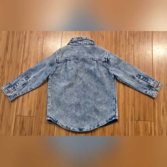 💚 NWOT Wonder Nation Kids Denim Jacket - Picture 6 of 7